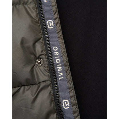 Olive - Pack Shot - Crosshatch Mens Camptor Panelled Jacket