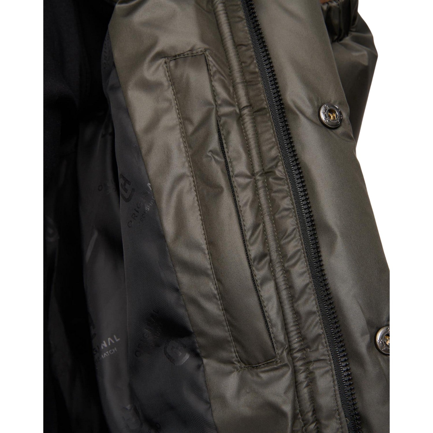Olive - Lifestyle - Crosshatch Mens Camptor Panelled Jacket
