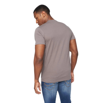Dark Grey - Back - Henleys Mens Upton T-Shirt