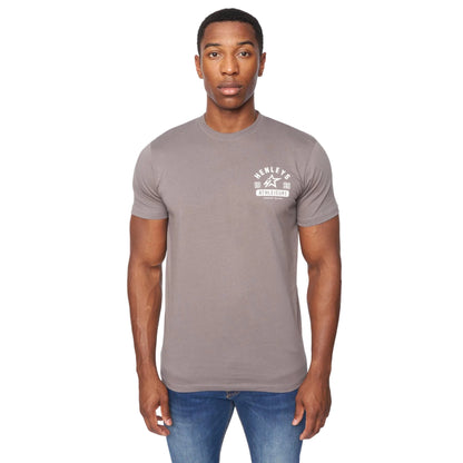 Dark Grey - Front - Henleys Mens Upton T-Shirt