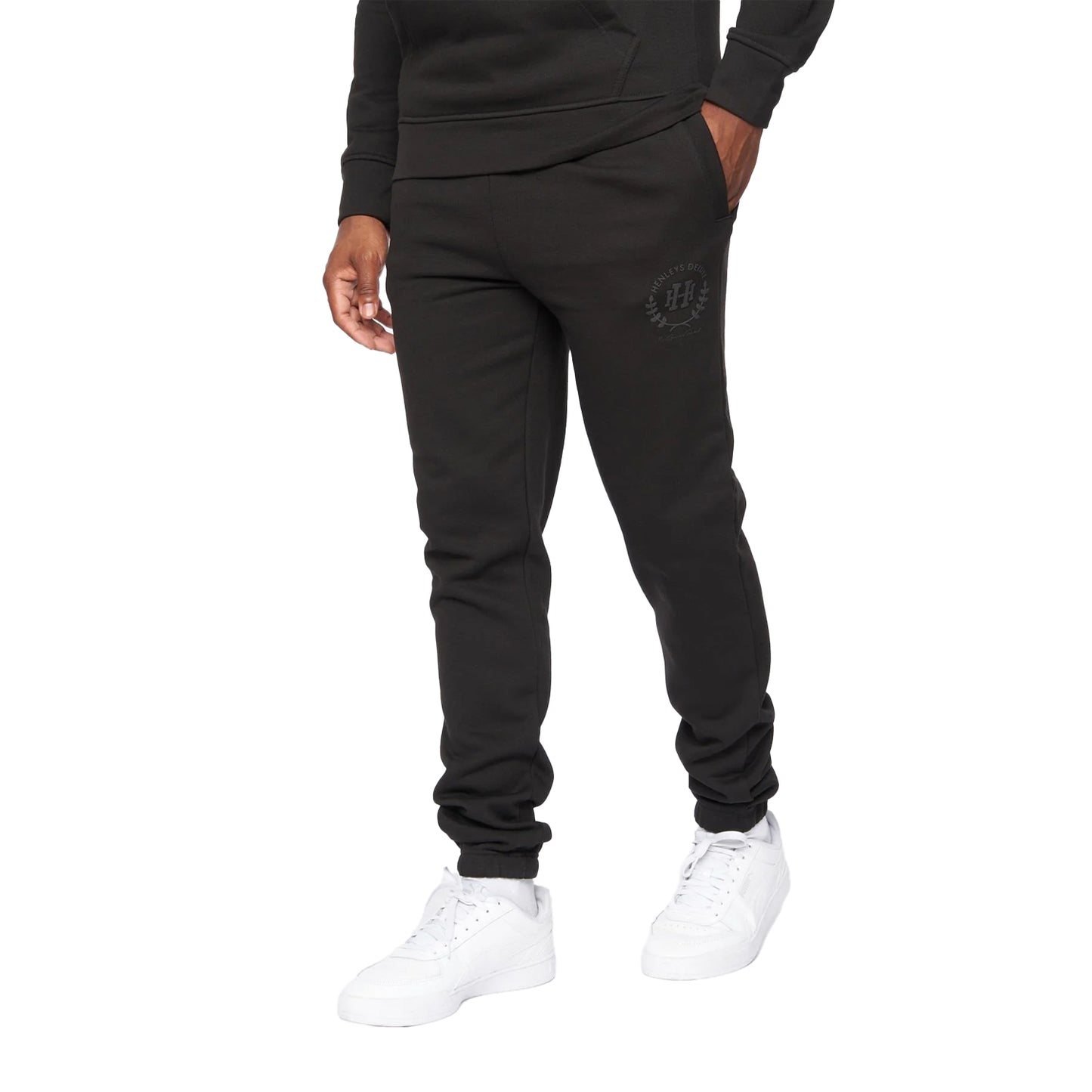 Black - Front - Henleys Mens Alston Jogging Bottoms