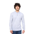 Light Grey Marl - Front - Bewley & Ritch Mens Ashland Polo Sweatshirt