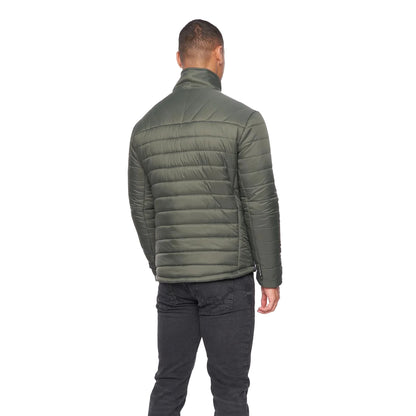 Olive - Back - Duck and Cover Mens Carricore Padded Jacket