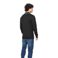 Black - Back - Bewley & Ritch Mens Ambrosden Knitted Polo Neck Jumper