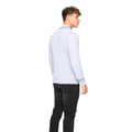 Light Grey Marl - Back - Bewley & Ritch Mens Ambrosden Knitted Polo Neck Jumper