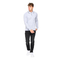 Light Grey Marl - Side - Bewley & Ritch Mens Ambrosden Knitted Polo Neck Jumper