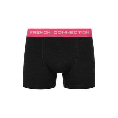 Black - Side - French Connection Mens FC6 Boxer Shorts (Pack of 3)