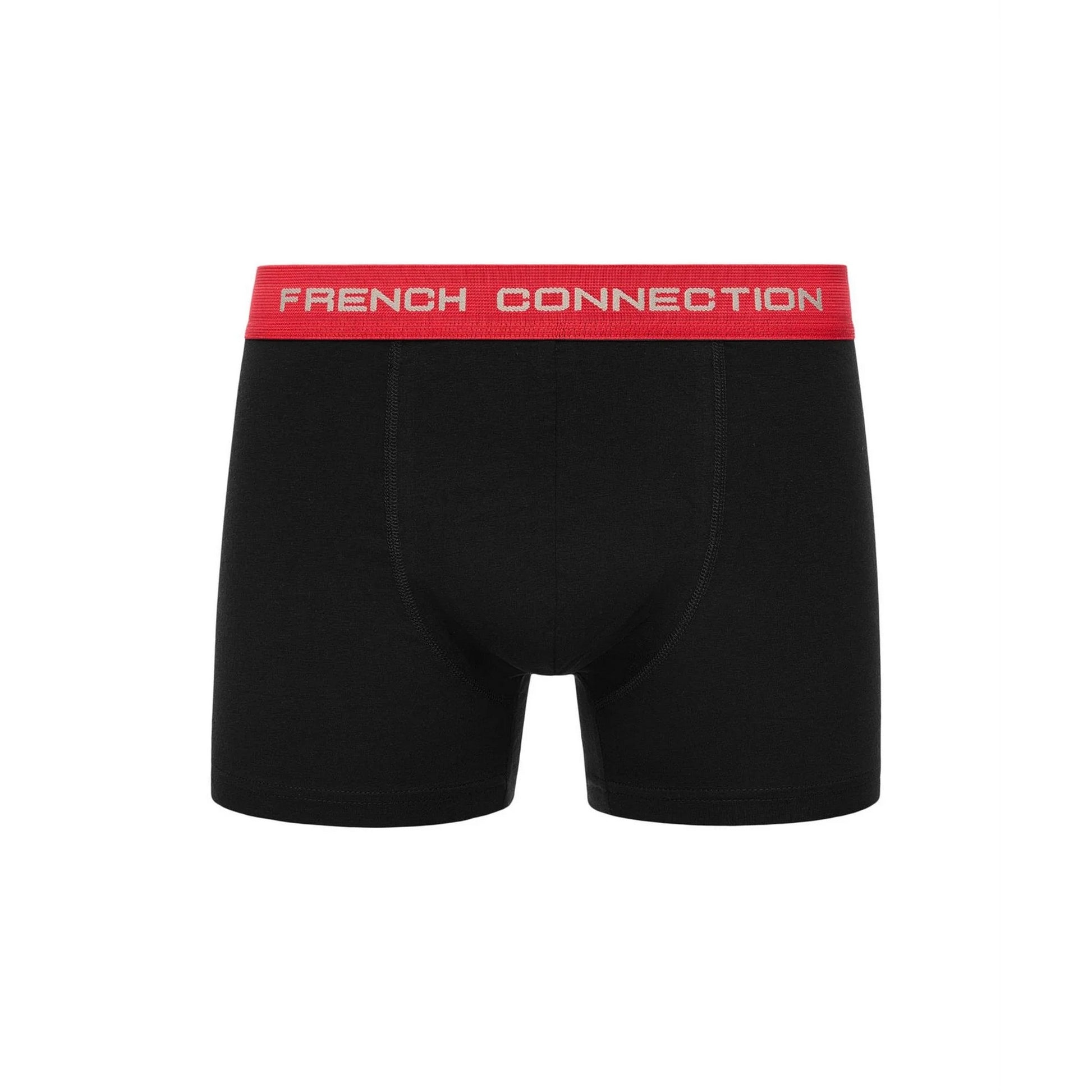 Black - Side - French Connection Mens FC20 Boxer Shorts (Pack of 3)
