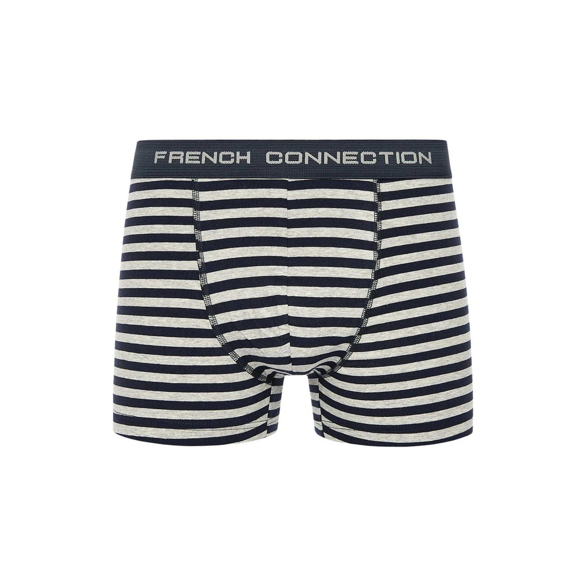 Black-White-Grey - Side - French Connection Mens FC14 Boxer Shorts (Pack of 3)