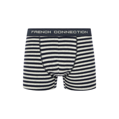 Black-White-Grey - Side - French Connection Mens FC14 Boxer Shorts (Pack of 3)