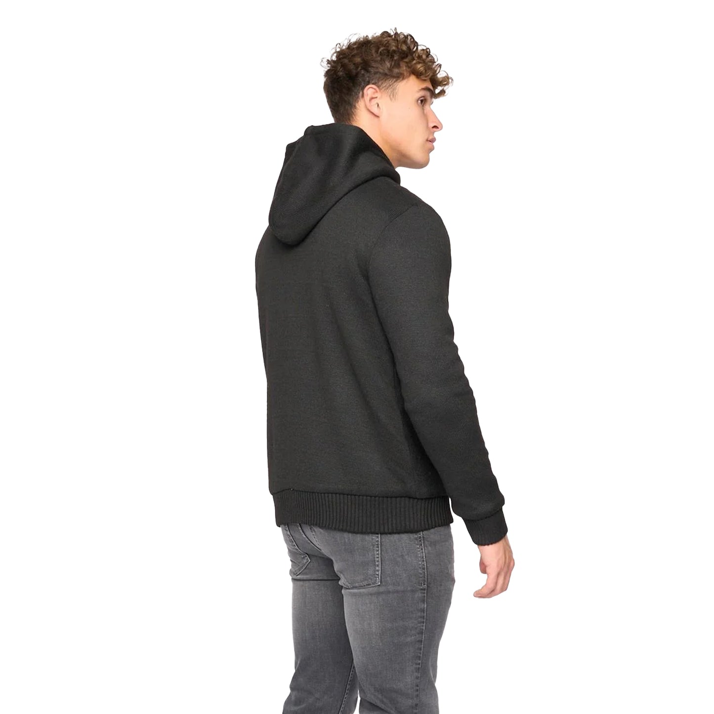 Black - Back - Bewley & Ritch Mens Tonbridge Cardigan