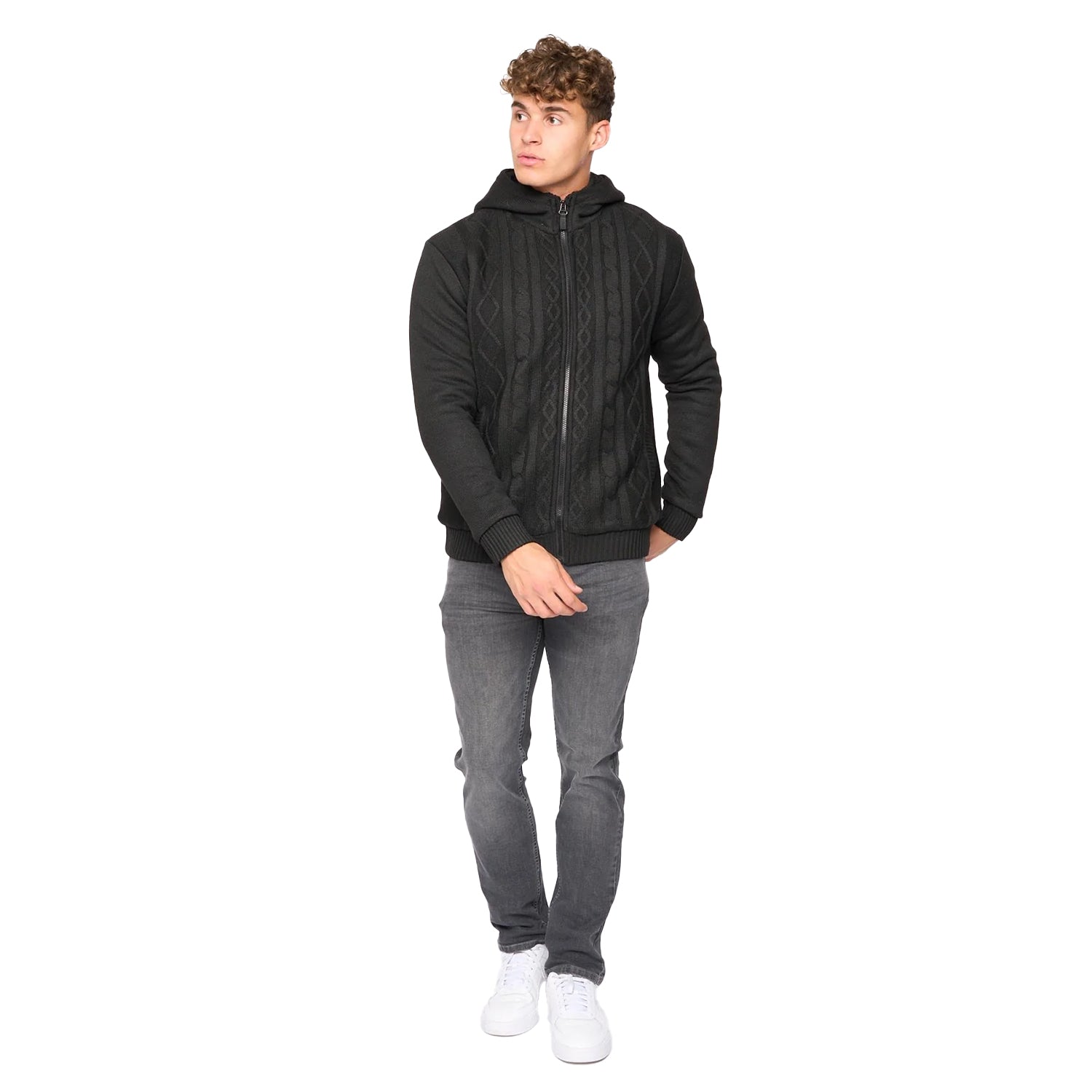 Black - Lifestyle - Bewley & Ritch Mens Tonbridge Cardigan