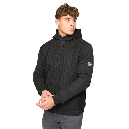 Black - Front - Bewley & Ritch Mens Tonbridge Cardigan