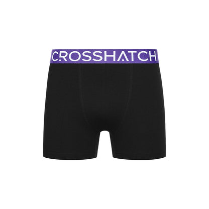 Multicoloured - Side - Crosshatch Mens Septet Boxer Shorts (Pack of 7)