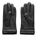 Black - Front - French Connection Mens Classic Leather Gloves