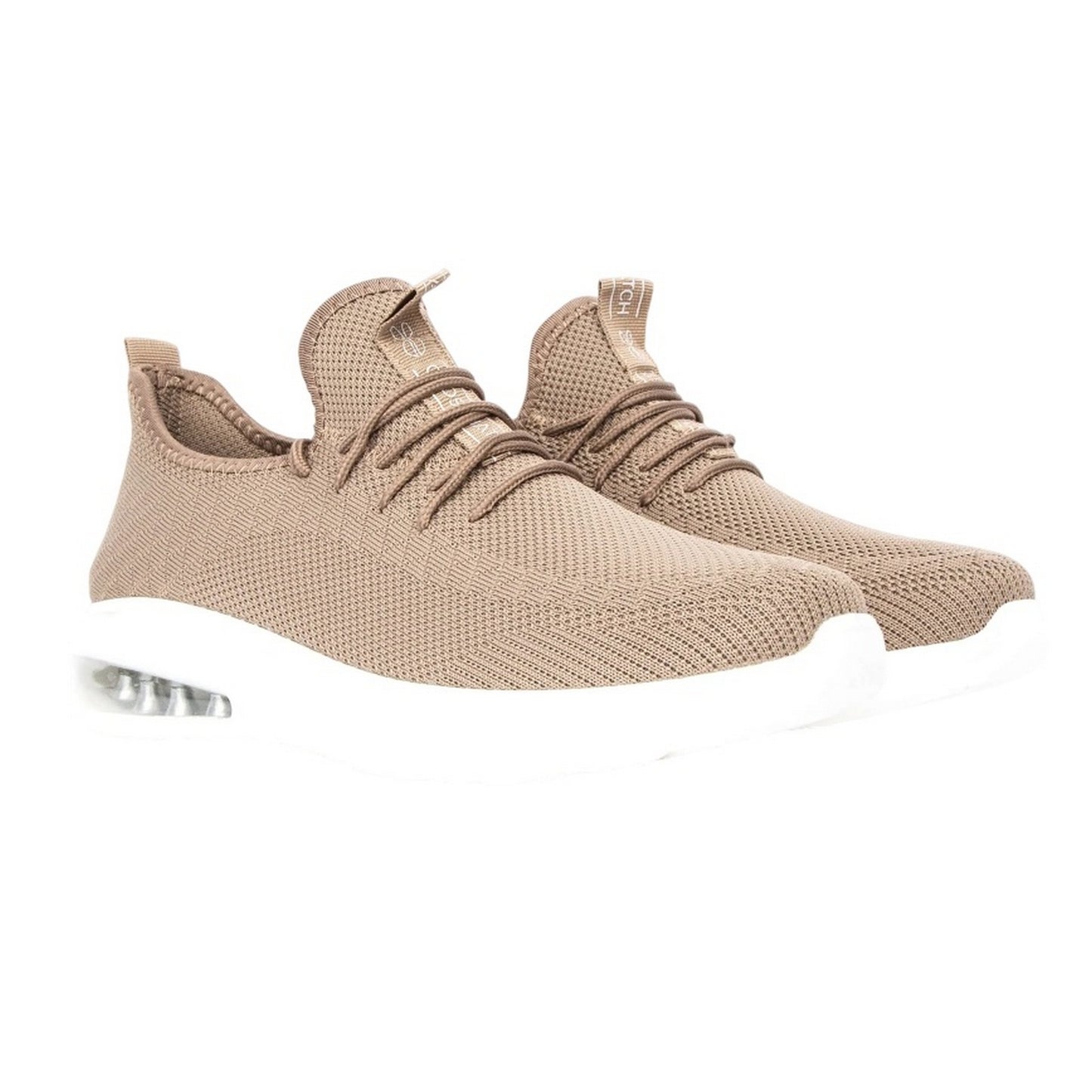 Stone - Back - Crosshatch Mens Trevel Trainers