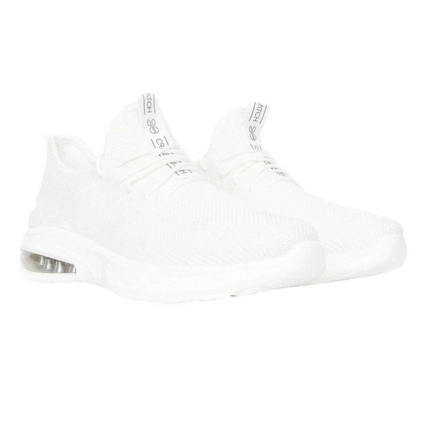 White - Front - Crosshatch Mens Trevel Trainers
