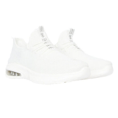 White - Front - Crosshatch Mens Trevel Trainers