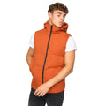 Red - Back - Crosshatch Mens Hanjo Gilet