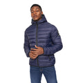 Navy - Front - Crosshatch Mens Gattering Jacket