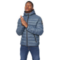Denim Blue - Front - Crosshatch Mens Gattering Jacket