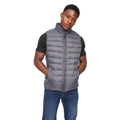 Charcoal - Front - Crosshatch Mens Gattering Gilet