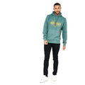 Deep Green - Close up - Duck and Cover Mens Chatham Hoodie