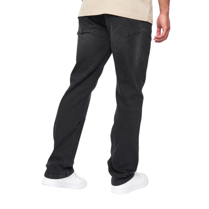Black Wash - Back - Duck and Cover Mens Janstar Straight Leg Jeans