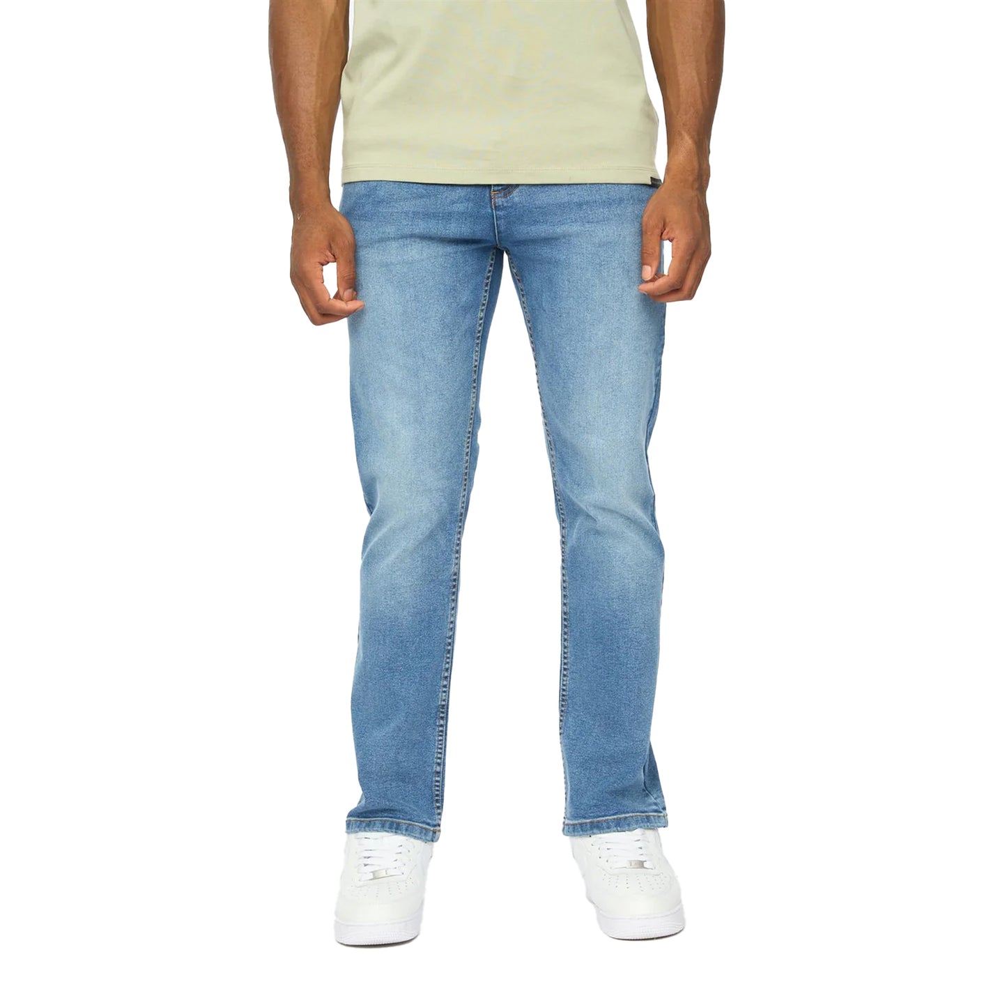 Stone Wash - Front - Duck and Cover Mens Janstar Straight Leg Jeans