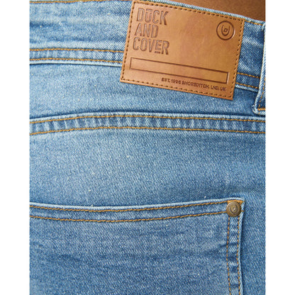 Stone Wash - Side - Duck and Cover Mens Janstar Straight Leg Jeans