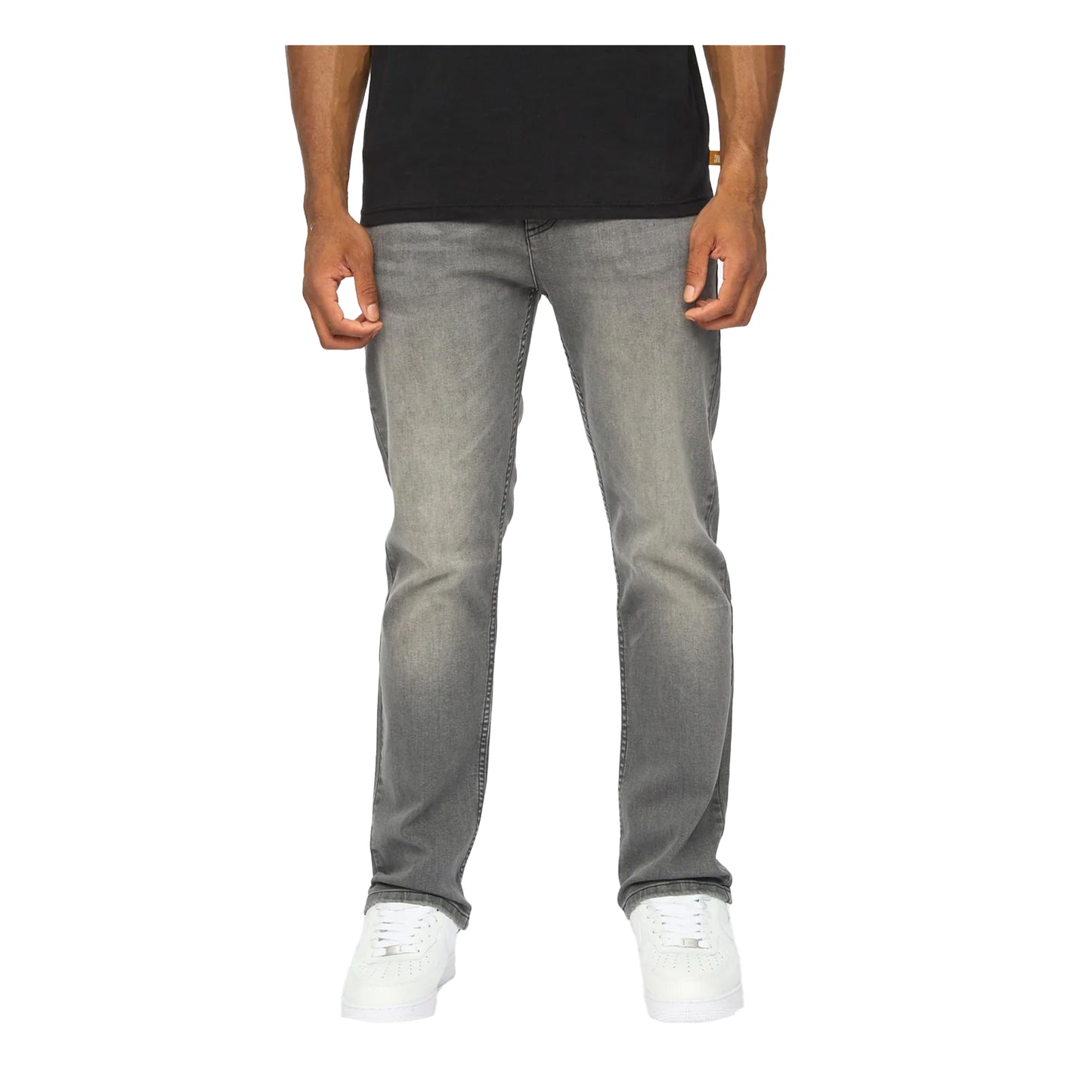 Grey - Front - Duck and Cover Mens Janstar Straight Leg Jeans