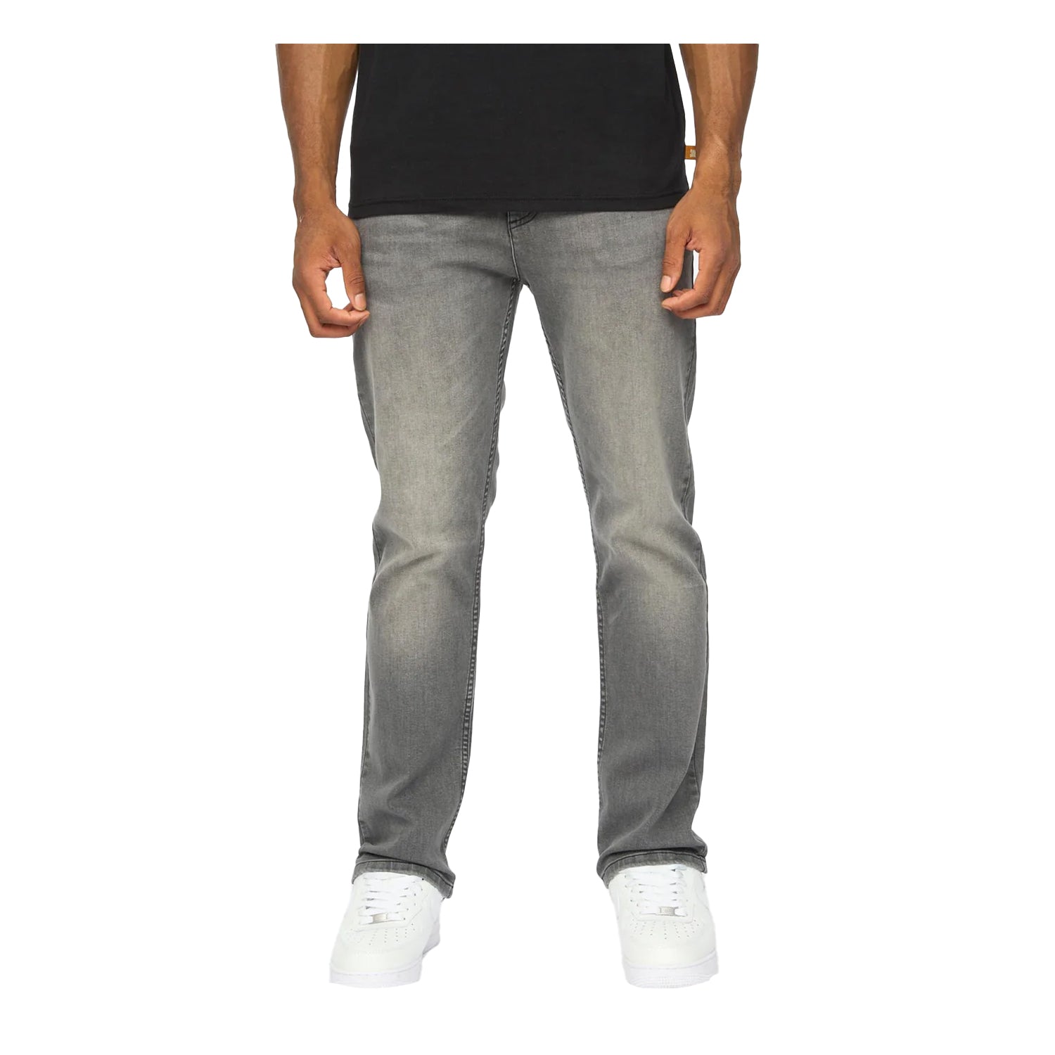 Grey - Front - Duck and Cover Mens Janstar Straight Leg Jeans