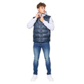 Navy - Side - Bewley & Ritch Mens Brookers Jersey Puffer Jacket