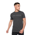 Charcoal Melange-White - Front - French Connection Mens Logo T-Shirt