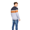 Grey Marl - Back - Bewley & Ritch Mens Easedale Knitted Crew Neck Jumper