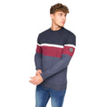 Navy Marl - Front - Bewley & Ritch Mens Easedale Knitted Crew Neck Jumper