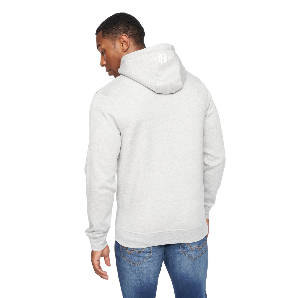 Grey Marl - Back - Henleys Mens Tipton Hoodie