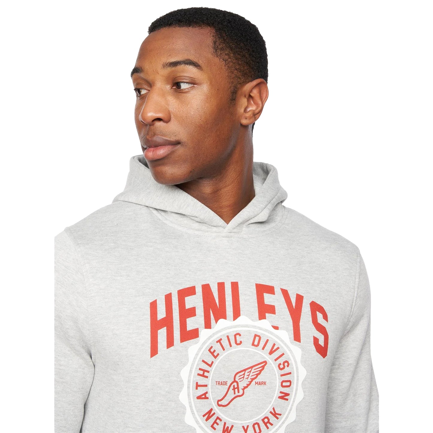 Grey Marl - Side - Henleys Mens Tipton Hoodie