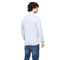 Light Grey Marl - Back - Bewley & Ritch Mens Seymour Knitted Funnel Neck Pullover