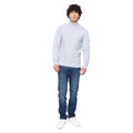 Light Grey Marl - Lifestyle - Bewley & Ritch Mens Seymour Knitted Funnel Neck Pullover