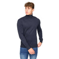 Navy - Front - Bewley & Ritch Mens Cliveden Knitted Turtle Neck Pullover