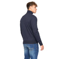 Navy - Back - Bewley & Ritch Mens Cliveden Knitted Turtle Neck Pullover