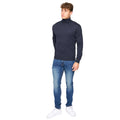 Navy - Lifestyle - Bewley & Ritch Mens Cliveden Knitted Turtle Neck Pullover