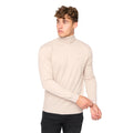 Off White Marl - Front - Bewley & Ritch Mens Cliveden Knitted Turtle Neck Pullover