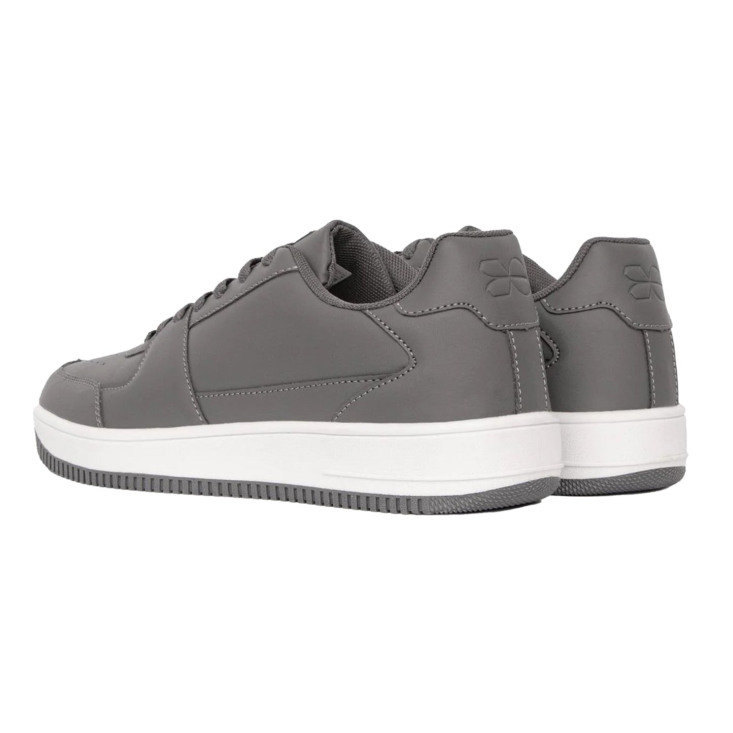 Grey - Back - Crosshatch Mens Casimiro Trainers
