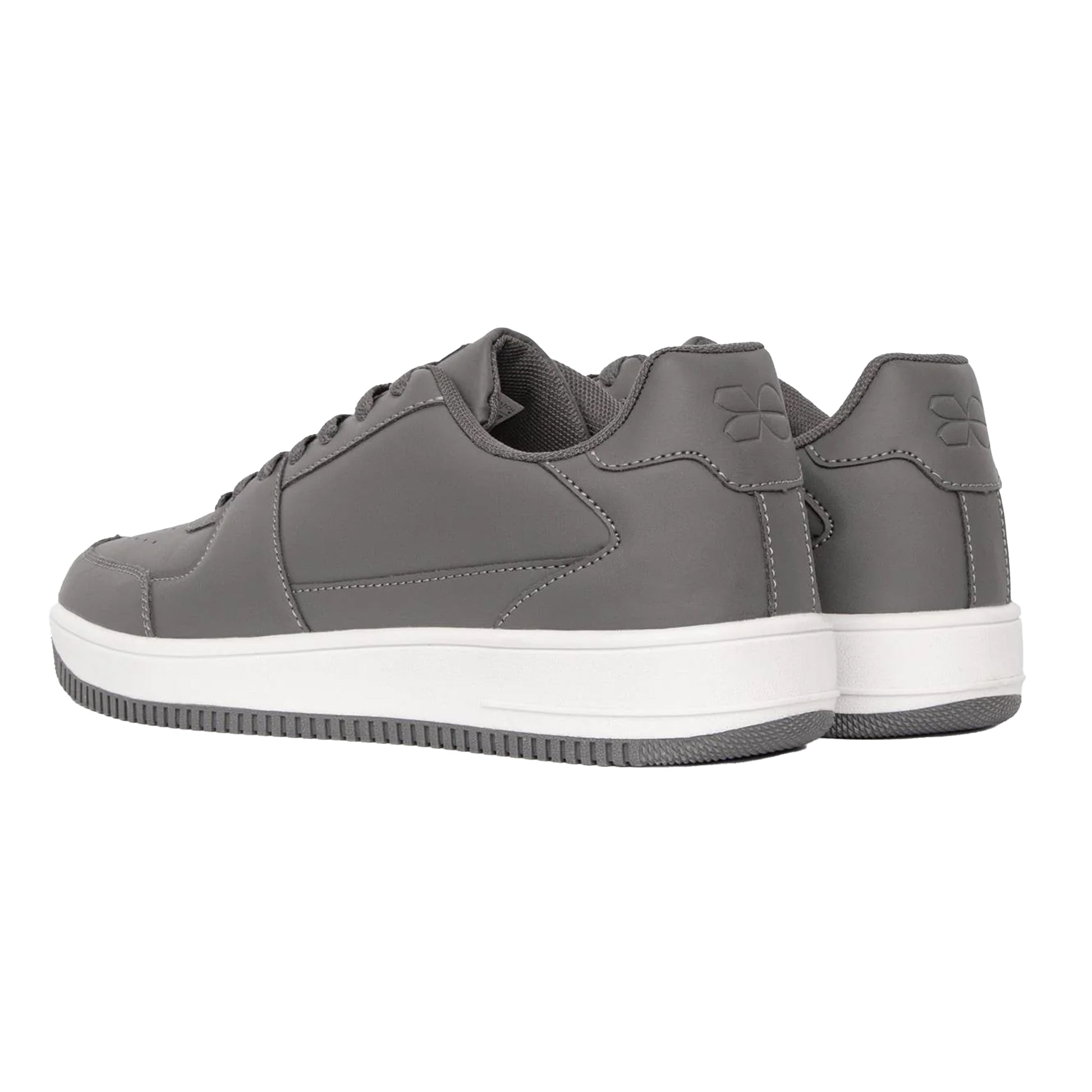 Grey - Back - Crosshatch Mens Casimiro Trainers