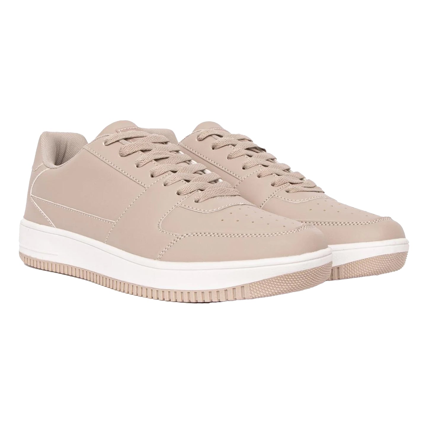 Stone - Front - Crosshatch Mens Casimiro Trainers