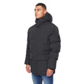 Black - Side - Duck and Cover Mens Fletchley Puffer Jacket