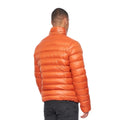 Orange - Back - Duck and Cover Mens Shemmy 2 Layer Quilted Jacket