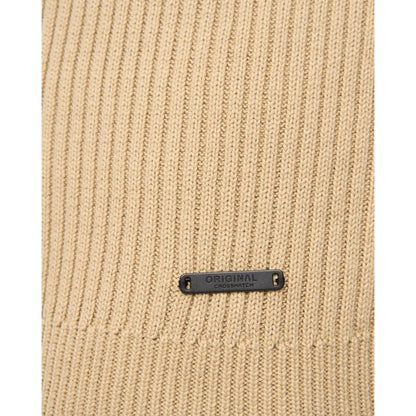 Stone - Lifestyle - Crosshatch Mens Havaline Knitted Quarter Zip Pullover